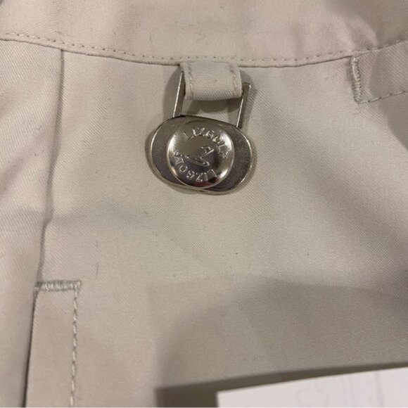 Lizgolf essentials Anissa Liz Claiborn golf crop pants lightweight beige 10 - Picture 7 of 14